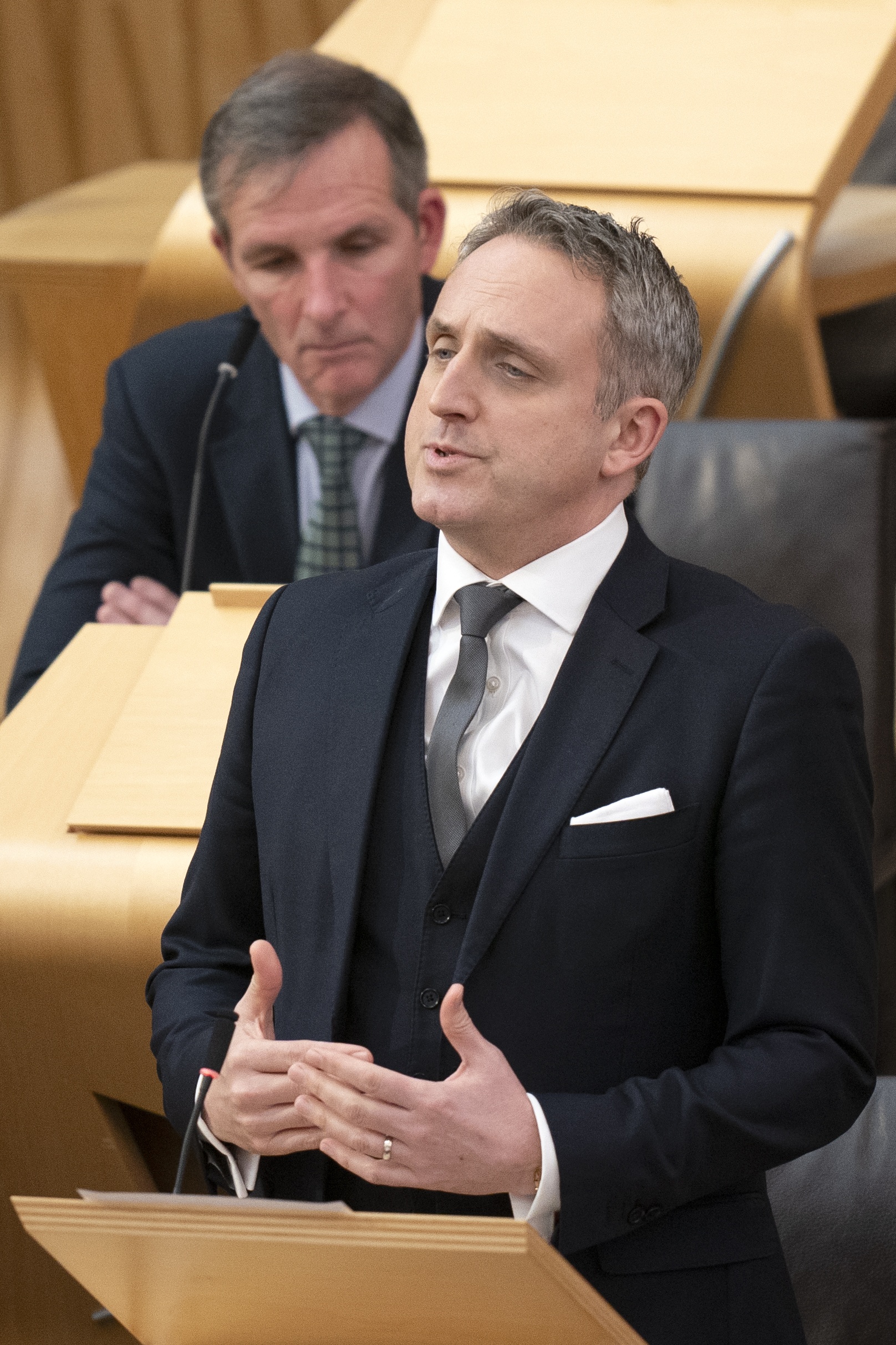 Lib Dem leader Alex Cole-Hamilton urged the Scottish Government to immediately move forward with plans for a national lung cancer screening programme (Jane Barlow/PA).