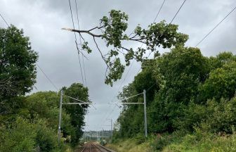 Amber weather warning in force as Scotland battered by 90mph winds from Storm Floris