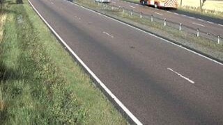 A90 closed and one injured after three-vehicle crash in Angus