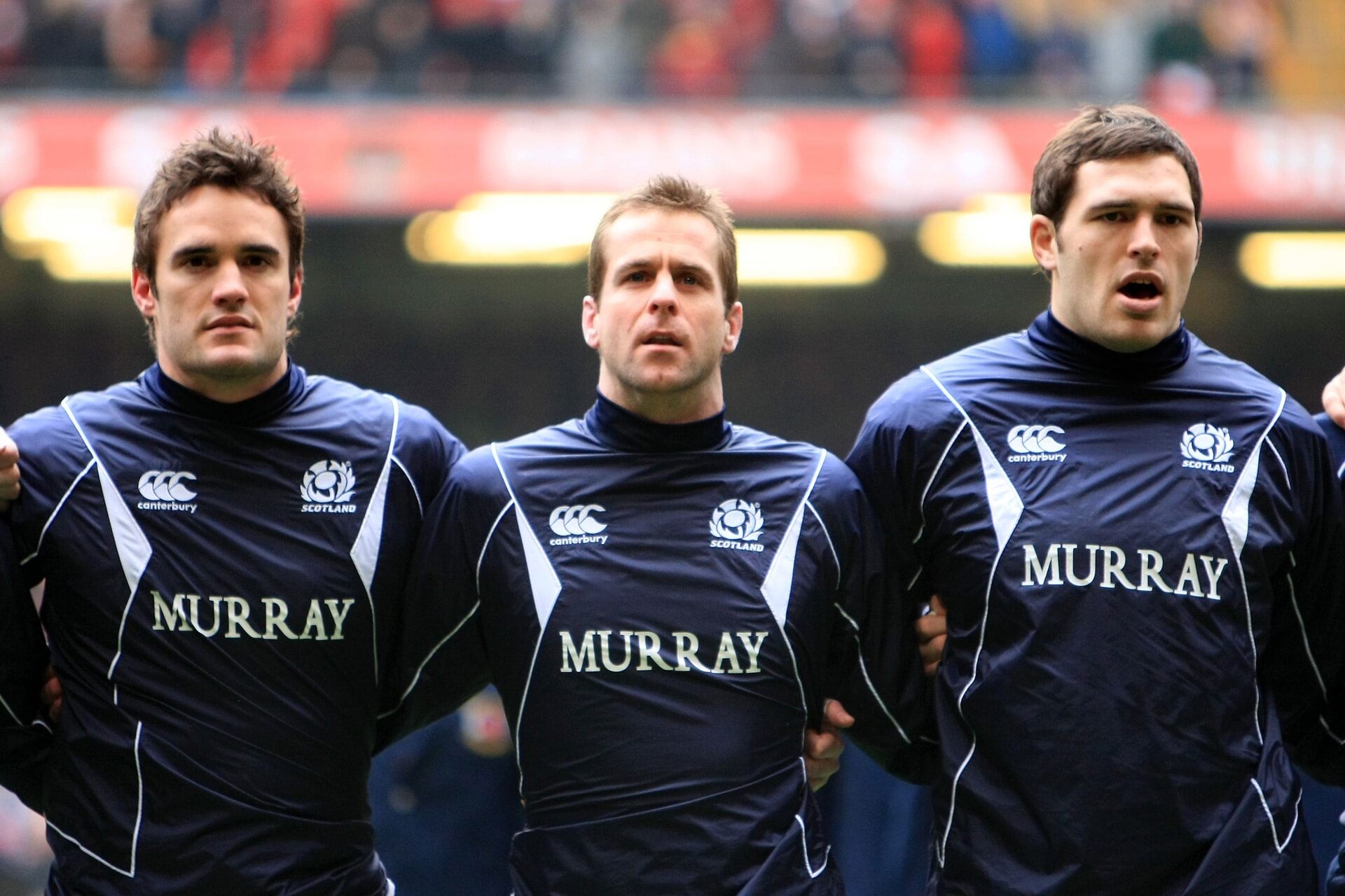 Chris Paterson, centre, said the anthem that day had been ‘special’.