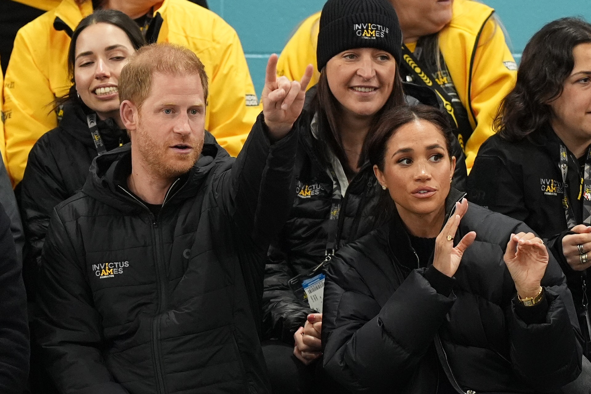 The Duke of Sussex and Duchess of Sussex watch Wheelchair Curling at the Hillcrest Recreation Centre during the 2025 Invictus Games in Vancouver, Canada. Picture date: Sunday February 9, 2025.