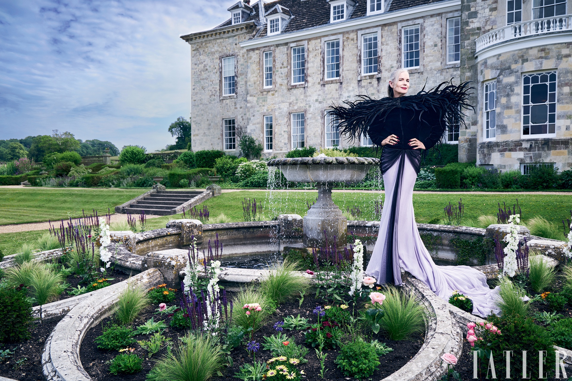 Elizabeth McGovern for Tatler (Victor Demarchelier/PA)