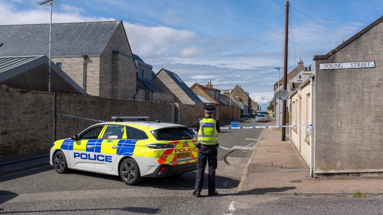 Man taken to hospital after being found injured on Moray street