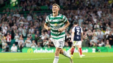 Dane Murray celebrates contract with goal as Celtic ease past Falkirk