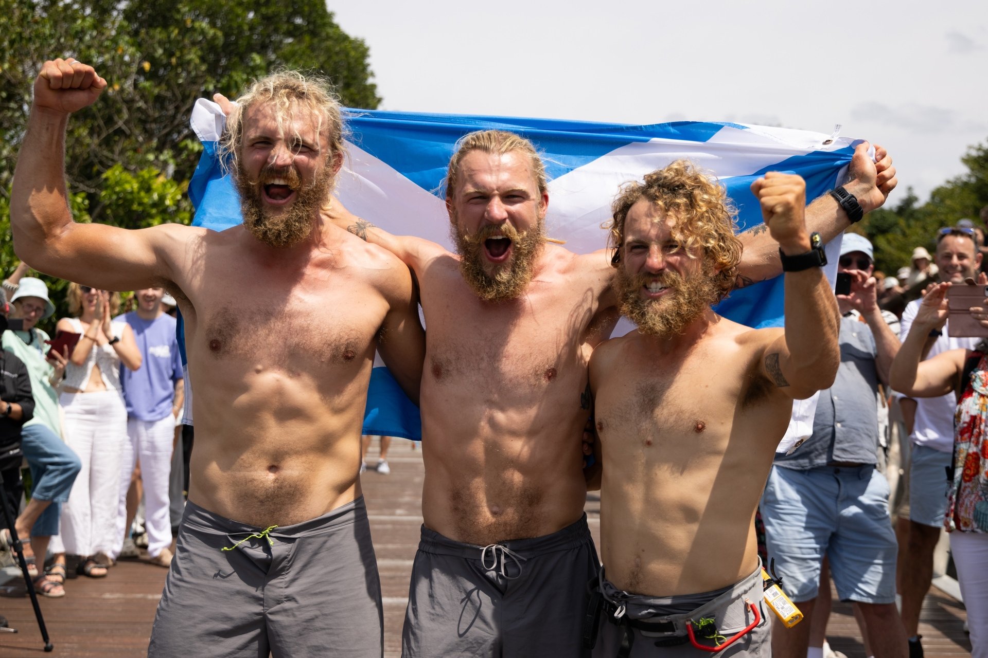The Edinburgh-born team is the first team ever recorded to row from South America to Australia.