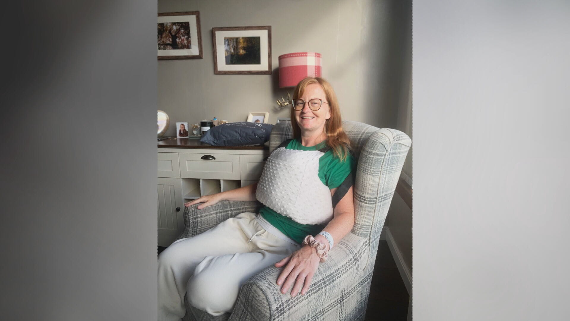 Rhona, following her mastectomy