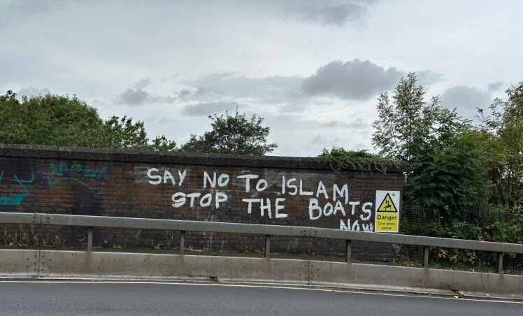 Kingsway community group in Glasgow hits out at ‘divisive’ anti-migrant graffiti