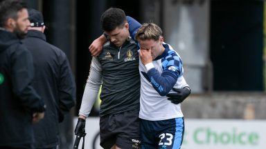 Falkirk winger Ethan Ross out with ‘quite a serious’ ankle injury