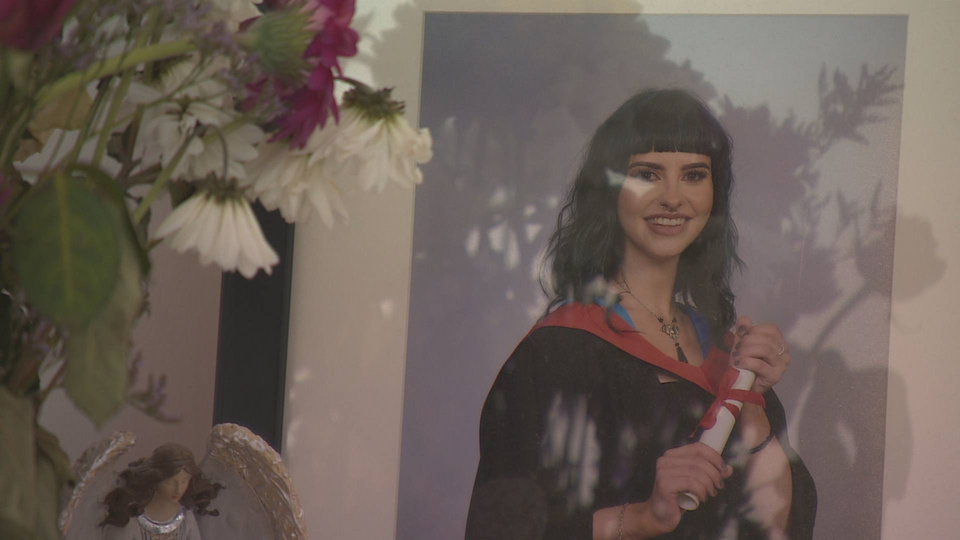 Sophia on her graduation day