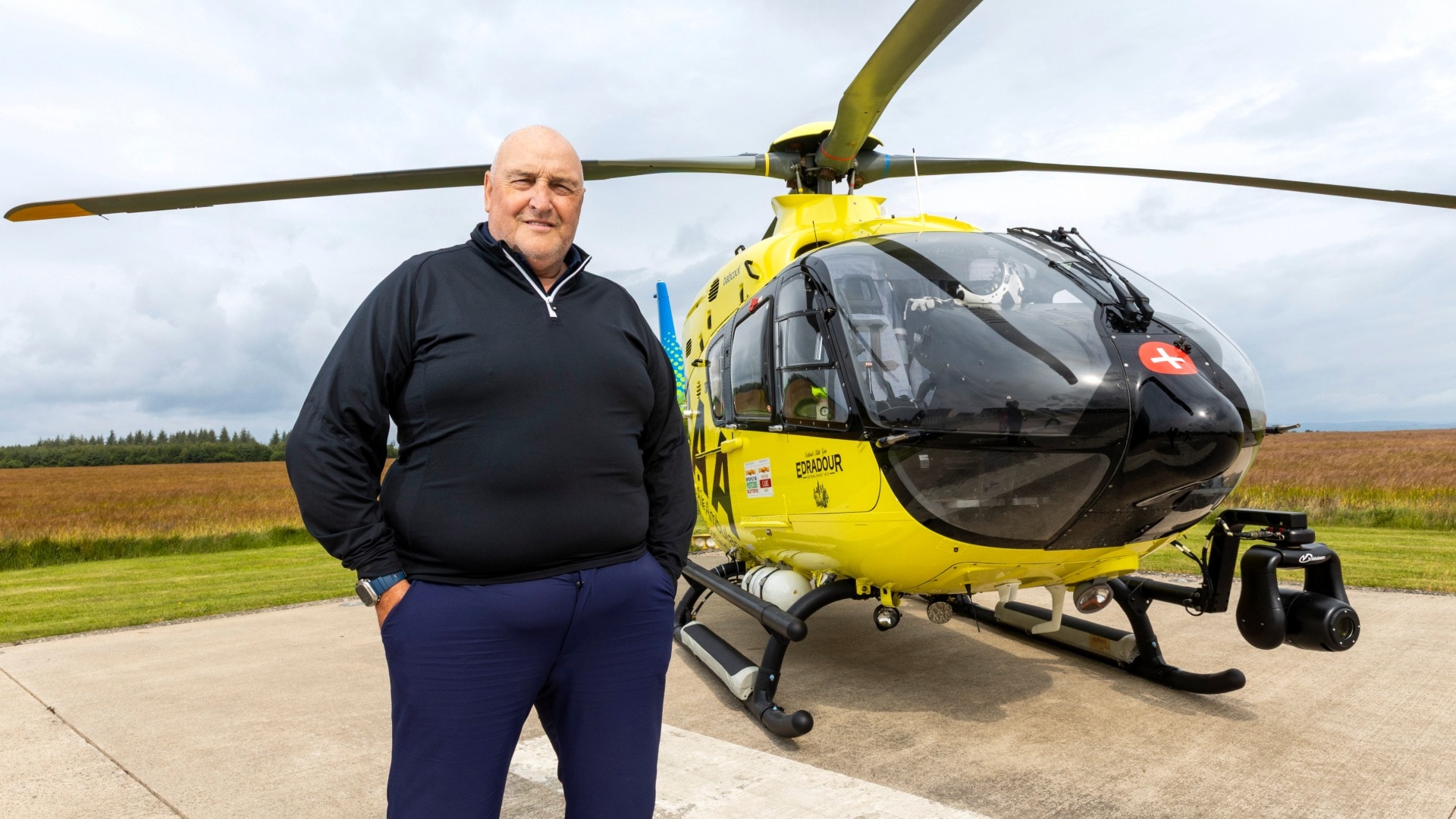The grandad says he's happy to continue supporting bodies such as Scotland’s Charity Air Ambulance.