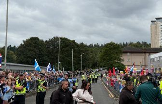 Three arrests made after Falkirk asylum hotel protests