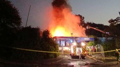 Major emergency response after derelict Dunfermline hotel engulfed by fire