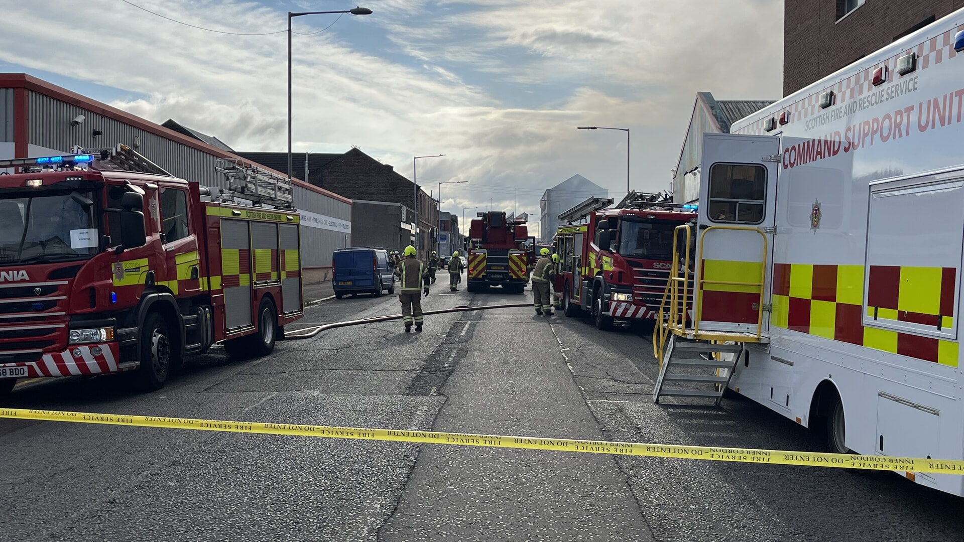 The fire is being treated as deliberate by investigators.