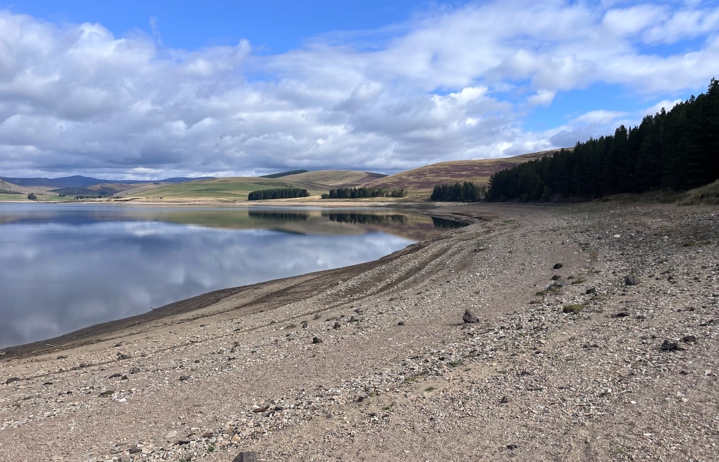 Backwater reservoir in Angus, which supplies about 300,000 customers in Tayside and parts of Perth and Kinross, is now at 45%.