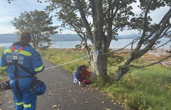 Bomb squad lock down Greenock beach after ‘suspected ordnance’ washes up on shore