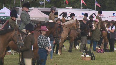 Riders arrive for Scone Palace International Horse Trials