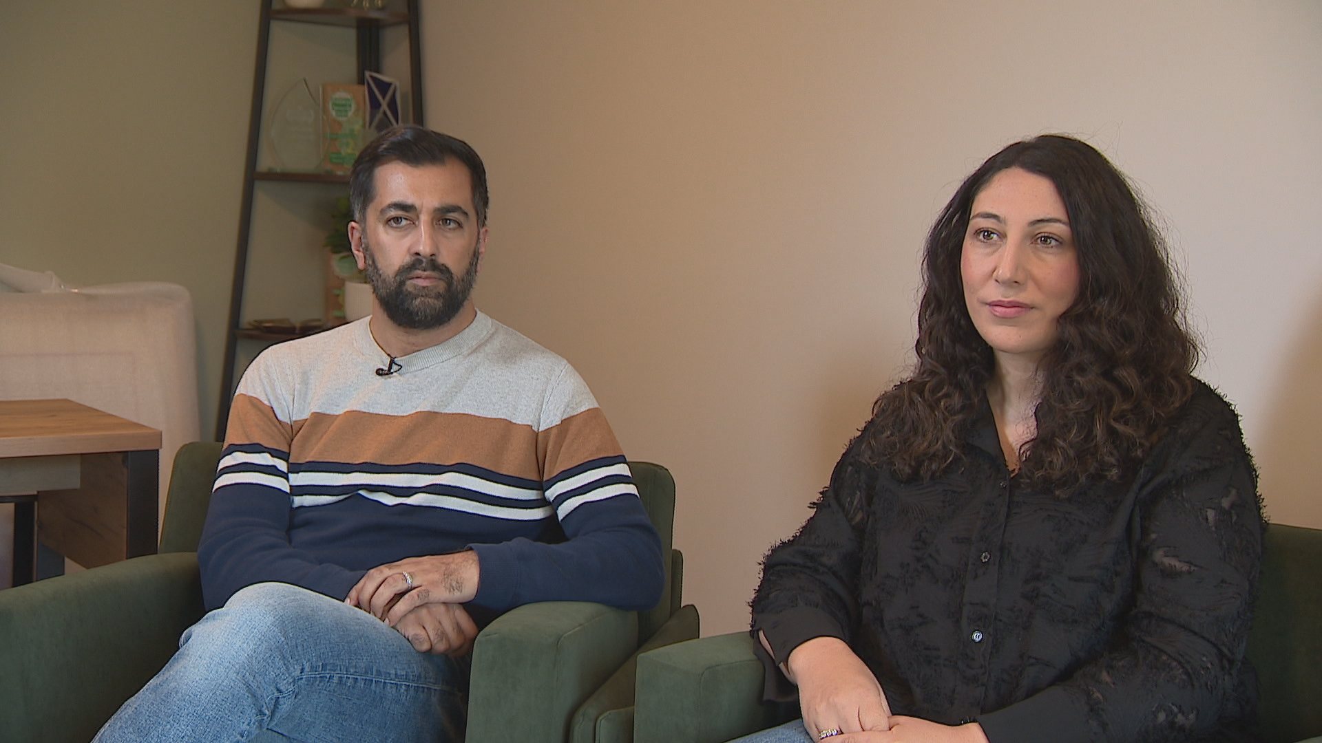 Humza Yousaf and Nadia El-Nakla