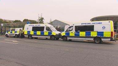Two arrested as Pro-Palestinian demonstrators blockade Edinburgh factory