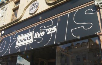 Oasis fans brave Storm Floris as merch stand opens in Edinburgh ahead of Murrayfield show