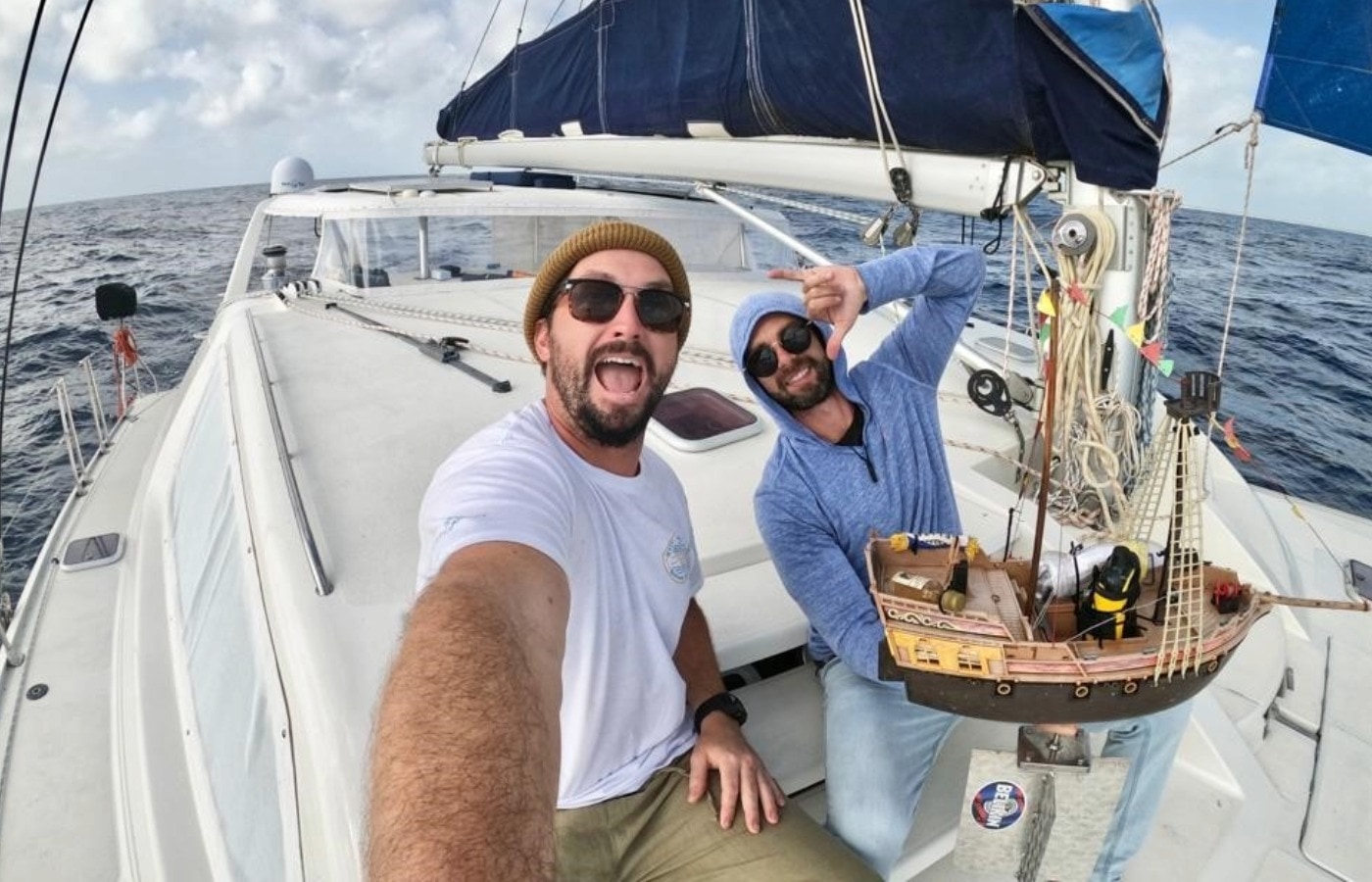 Launched in September 2020 by Jax, Kai and Fynn Lewis (Trinidad and Tobago), in collaboration with Ollie and Harry Ferguson (UK), the most travelled toy ship (named Adventure 2) covered 15,439 km (9,593.34 mi) up to 19 November 2021.