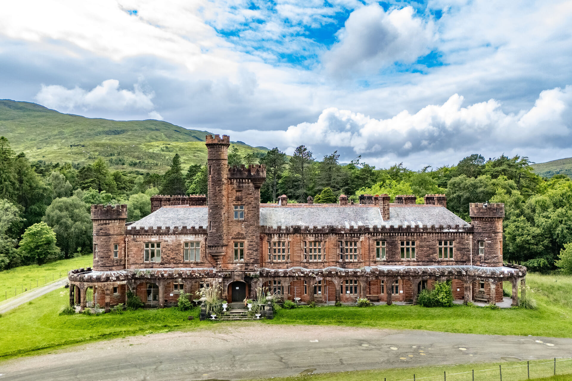 Kinloch Castle exterior.