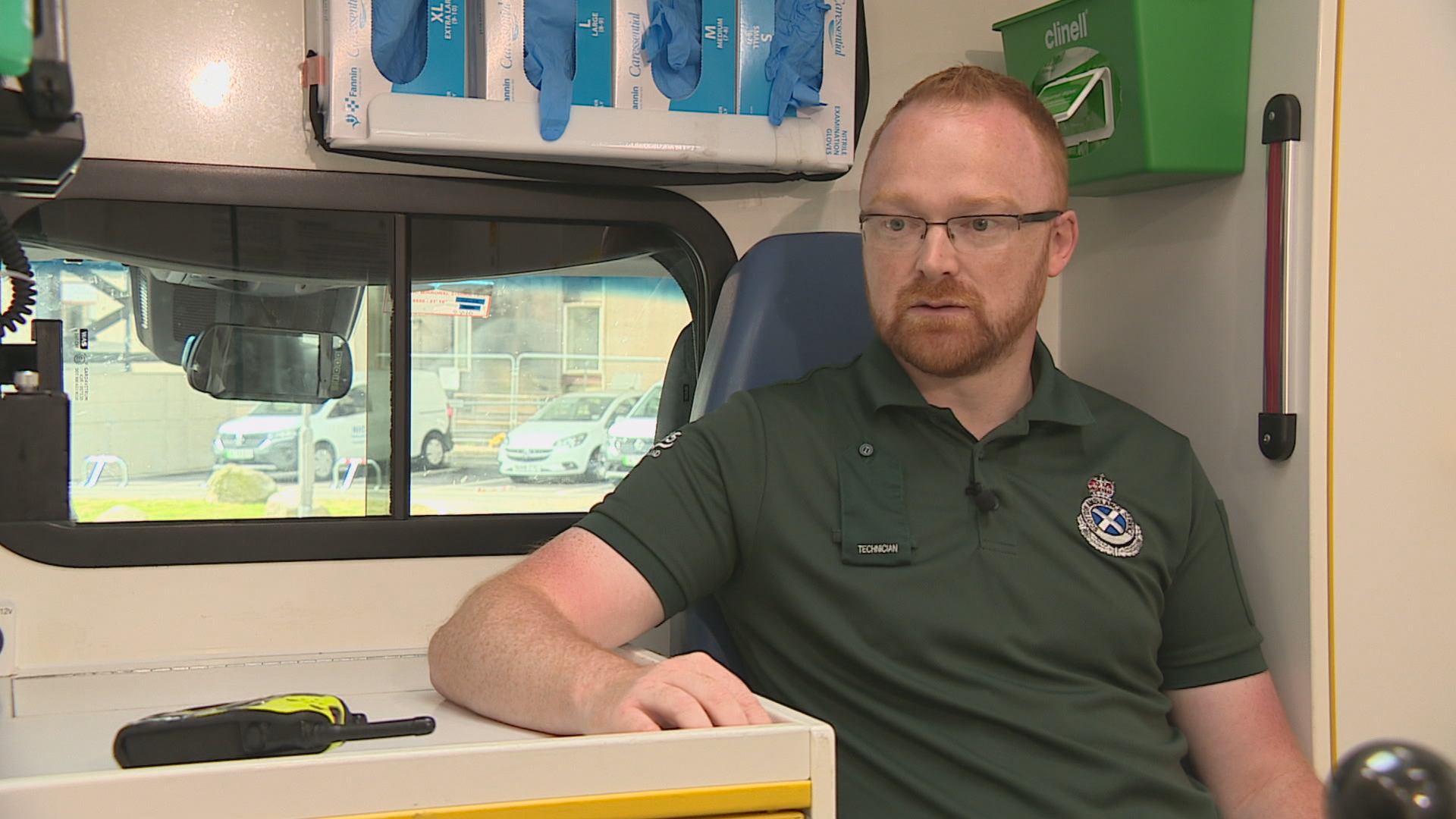Ambulance technician John McCook joined the ambulance service in 2022