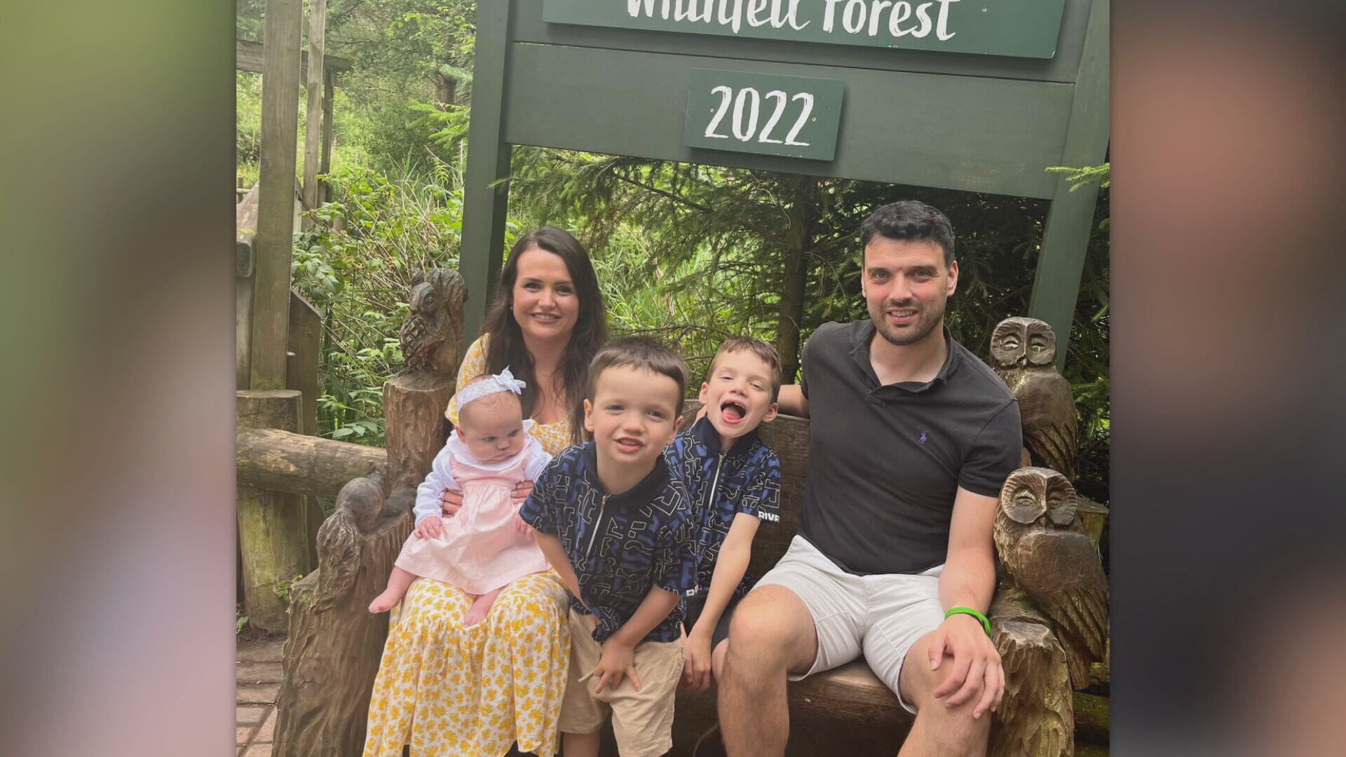 Lisa and Alan with Henry, Matthew and Sophia.