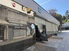 Hunt for masked men after truck crashed into shop and ATM stolen in Bridge of Weir