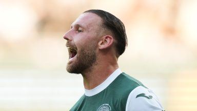 Martin Boyle double gives Hibernian control of their Conference League qualifier