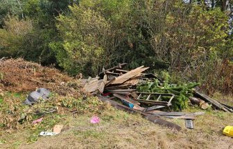 Fly-tippers dump more than 50 tonnes of commercial waste by leisure centre in West Lothian
