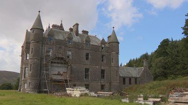 Abandoned castle restored by new owner one room at a time