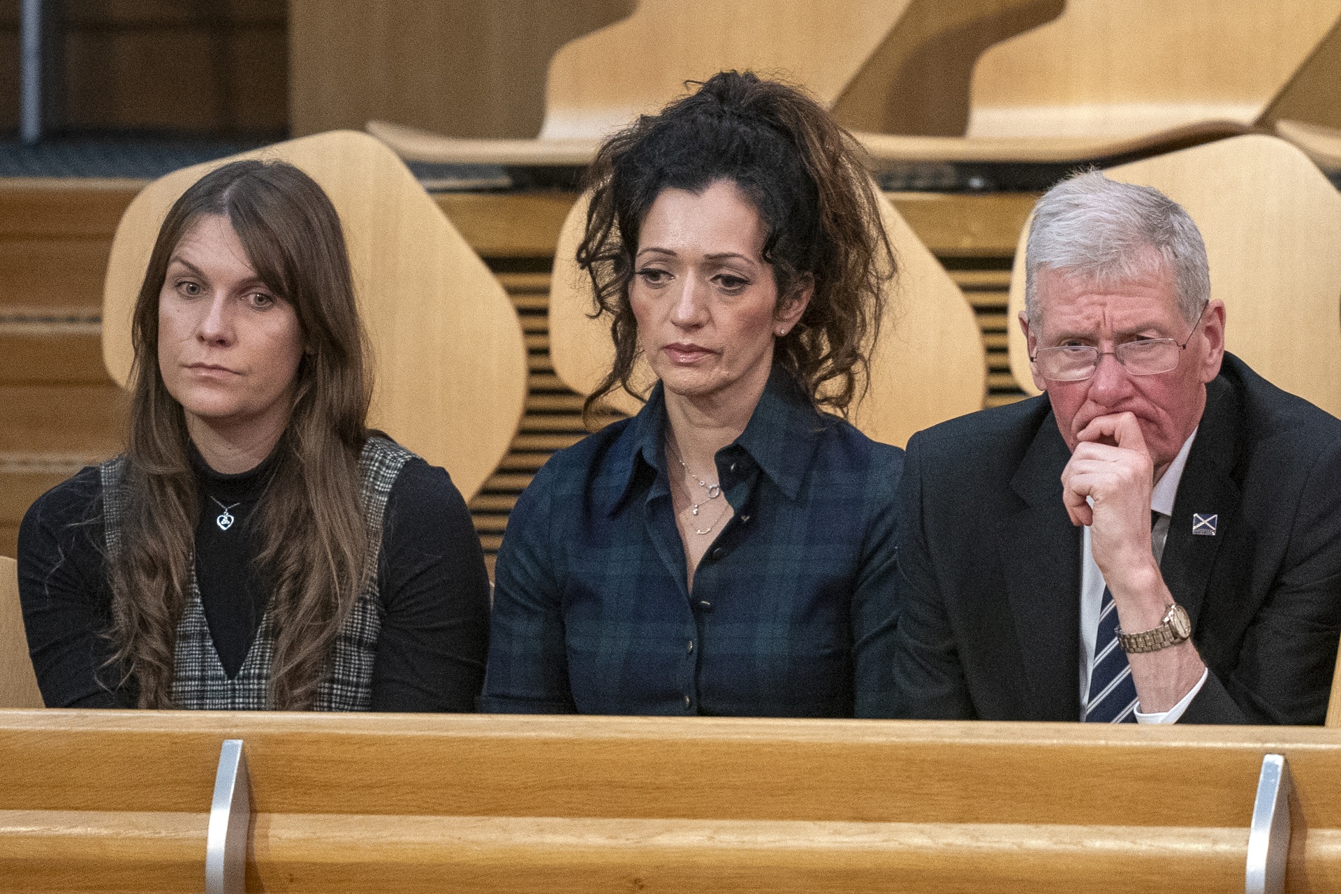 Alex Salmond’s niece Christina Hendry, Alba Party chair Tasmina Ahmed-Skeikh and Alba Party leader Kenny MacAskill.