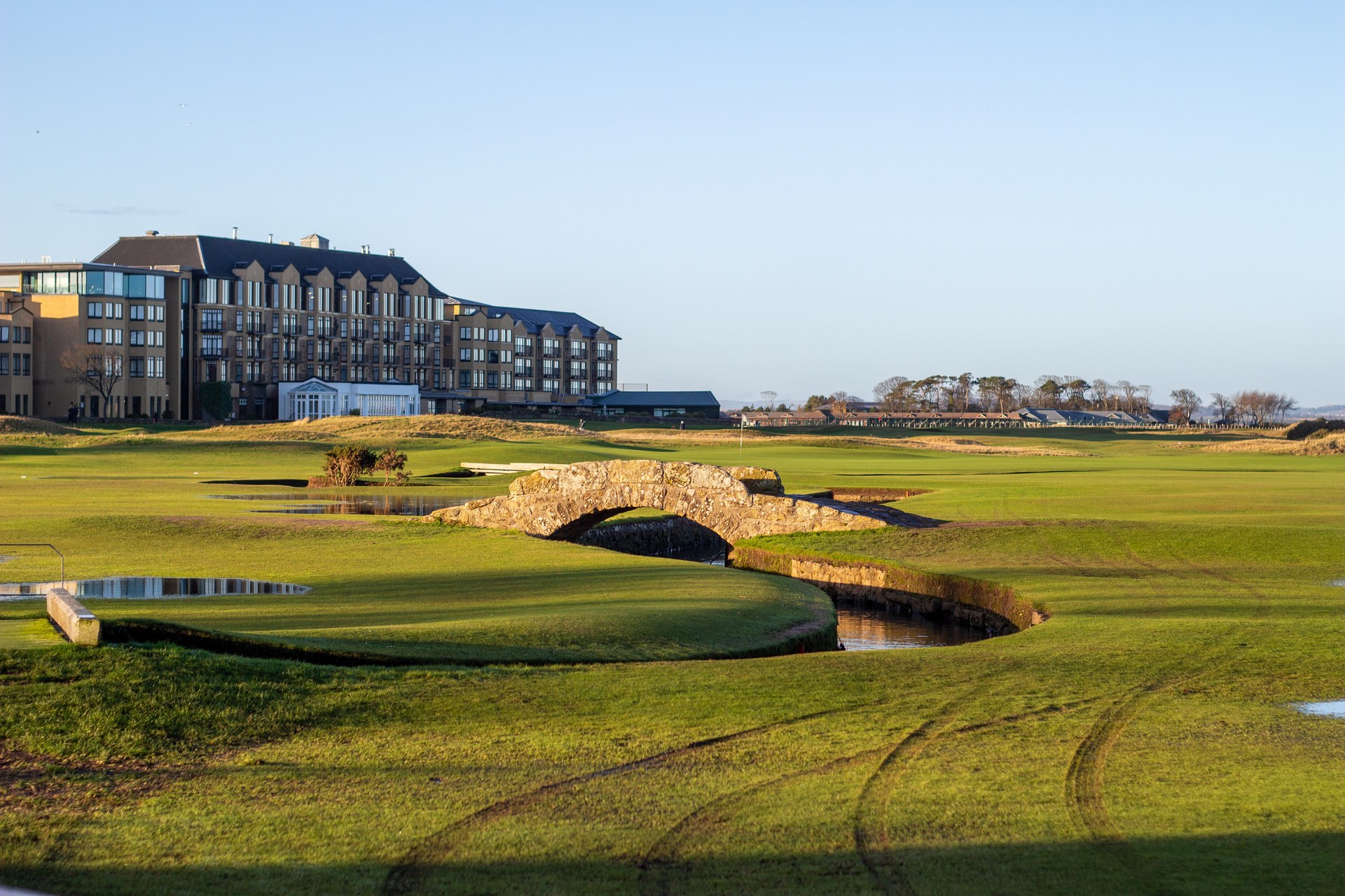 Swilcan Bridge at St Andrews golf course.
