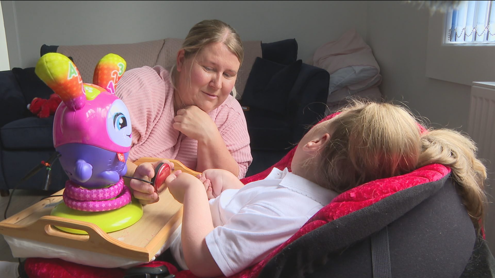 Mechelle says CHAS' care for Chloe offers 'peace of mind'.