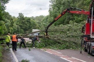 Thousands of homes in Scotland without power for second night after Storm Floris