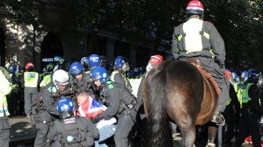 25 arrested and 26 police officers hurt at ‘Unite the Kingdom’ rally