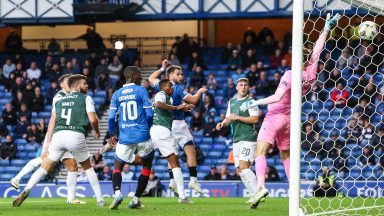 Rangers 2-0 Hibernian: Raskin and Miovski score as Rangers reach Premier Sports Cup semi-finals