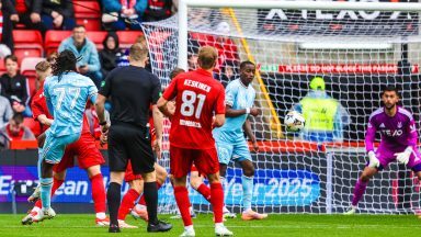 Aberdeen v Motherwell: Regan Charles-Cook scores to send Motherwell to Premier Sports Cup semi-final