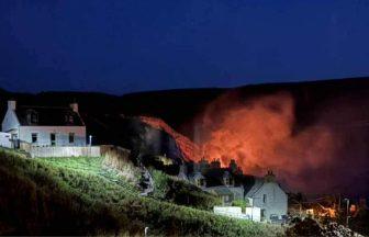 Person in hospital after fire breaks out at house overnight in Aberdeenshire