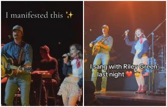 Scots beautician wows crowd as she joins country music star Riley Green on Glasgow stage