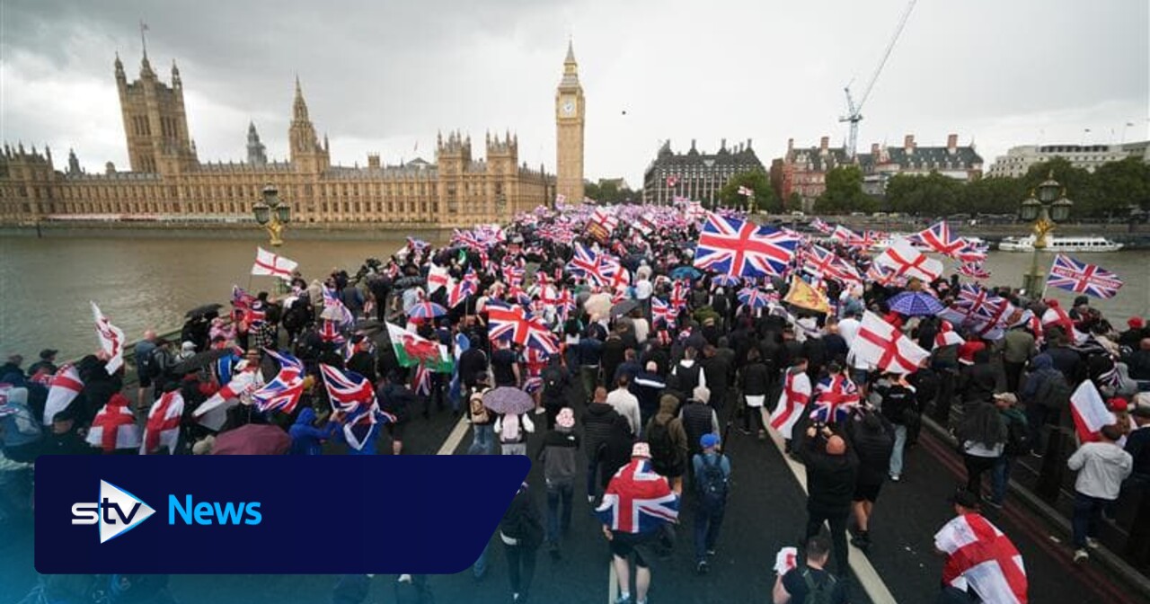 Nine arrests and more to come as police attacked at Tommy Robinson protest