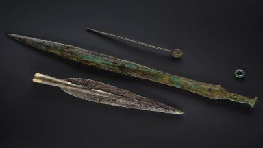 Bronze Age weapons discovered on building site to go on display