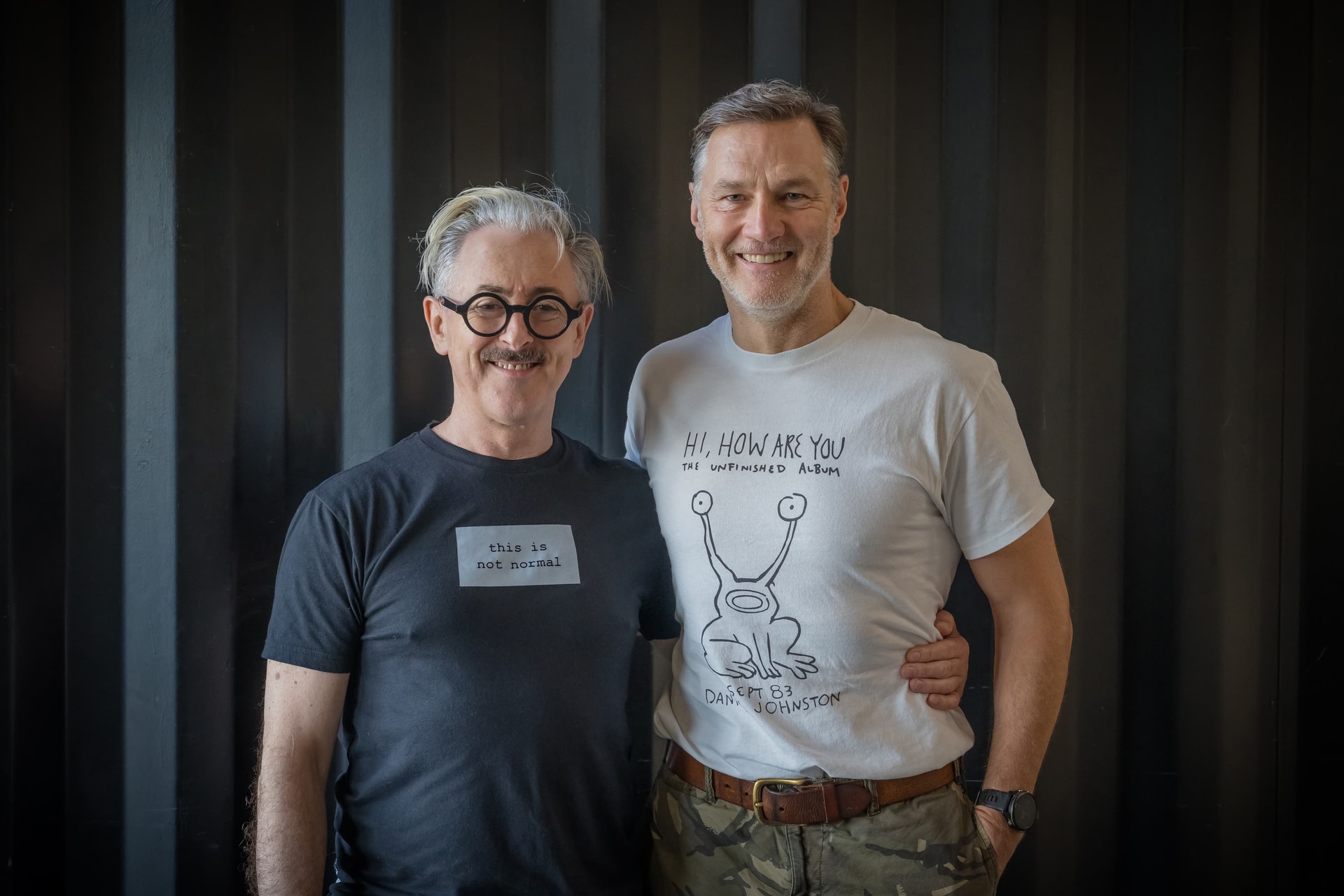 Alan Cumming and David Morrissey at a Tip Toe readthrough (Channel 4/PA)