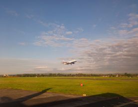 Runners take off at Glasgow Airport for historic night-time fun run