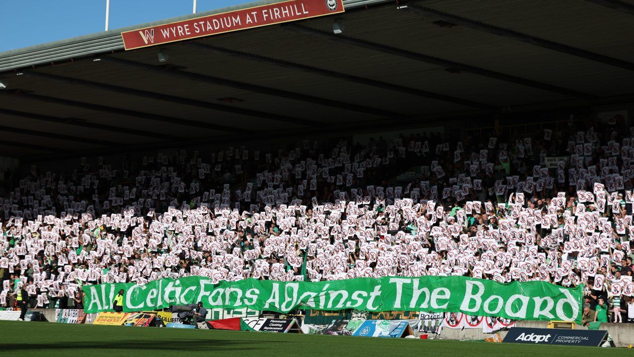 Celtic fan protest continues as board targeted with poster campaign
