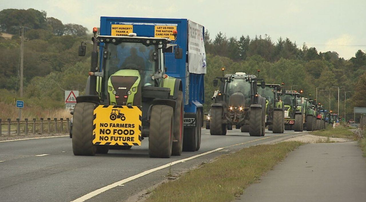 Tractor protest