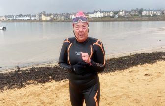 Gran dodges seals, tanker and jellyfish in 15km swim across Firth of Forth