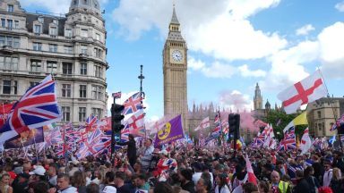 Glasgow man charged after emergency worker ‘attacked’ at Tommy Robinson rally