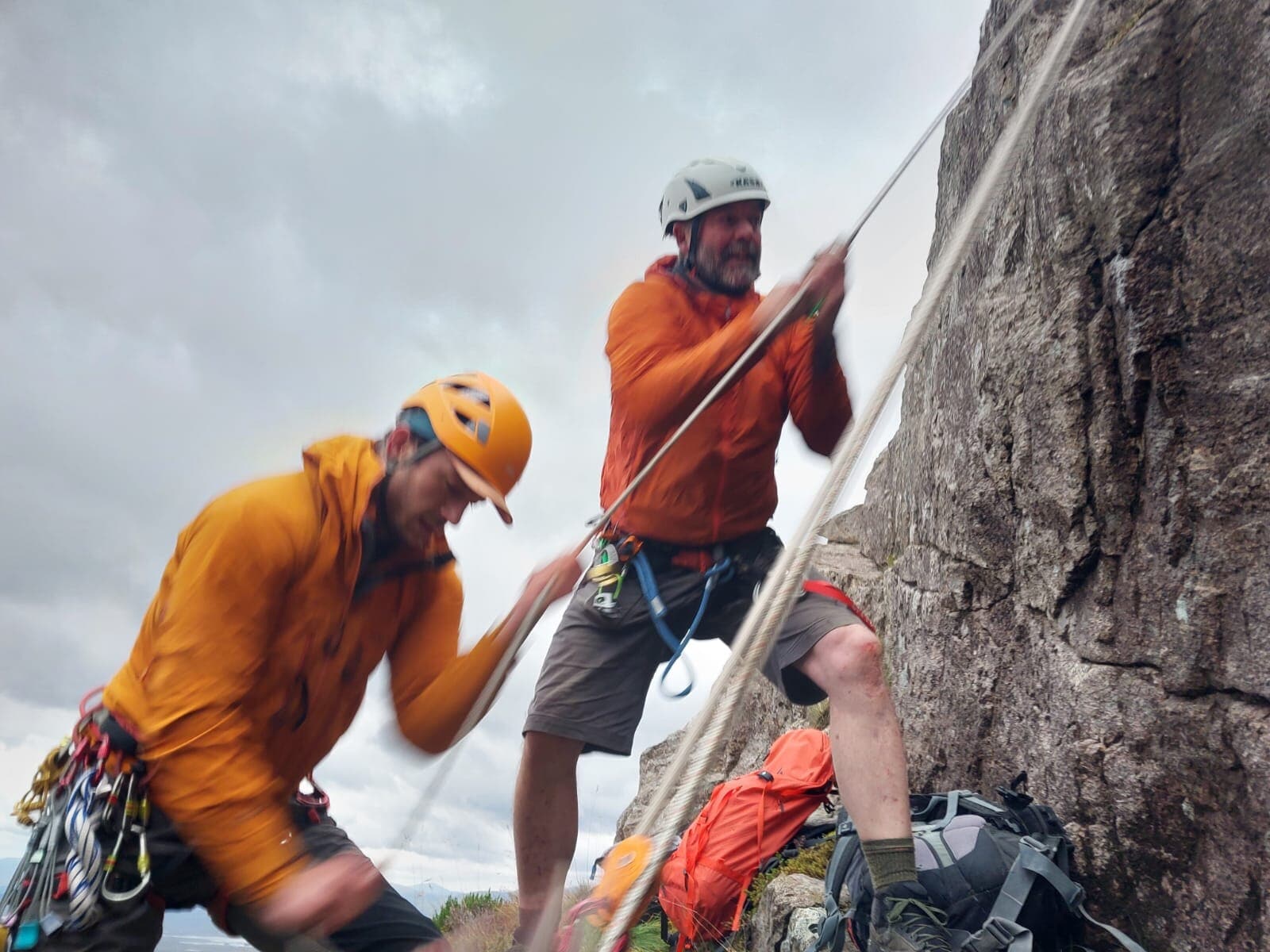 The Glencoe Mountain Rescue Team responded to two incidents on consecutive days after scramblers became stuck while attempting to ascend Buachaille Etive Mor.