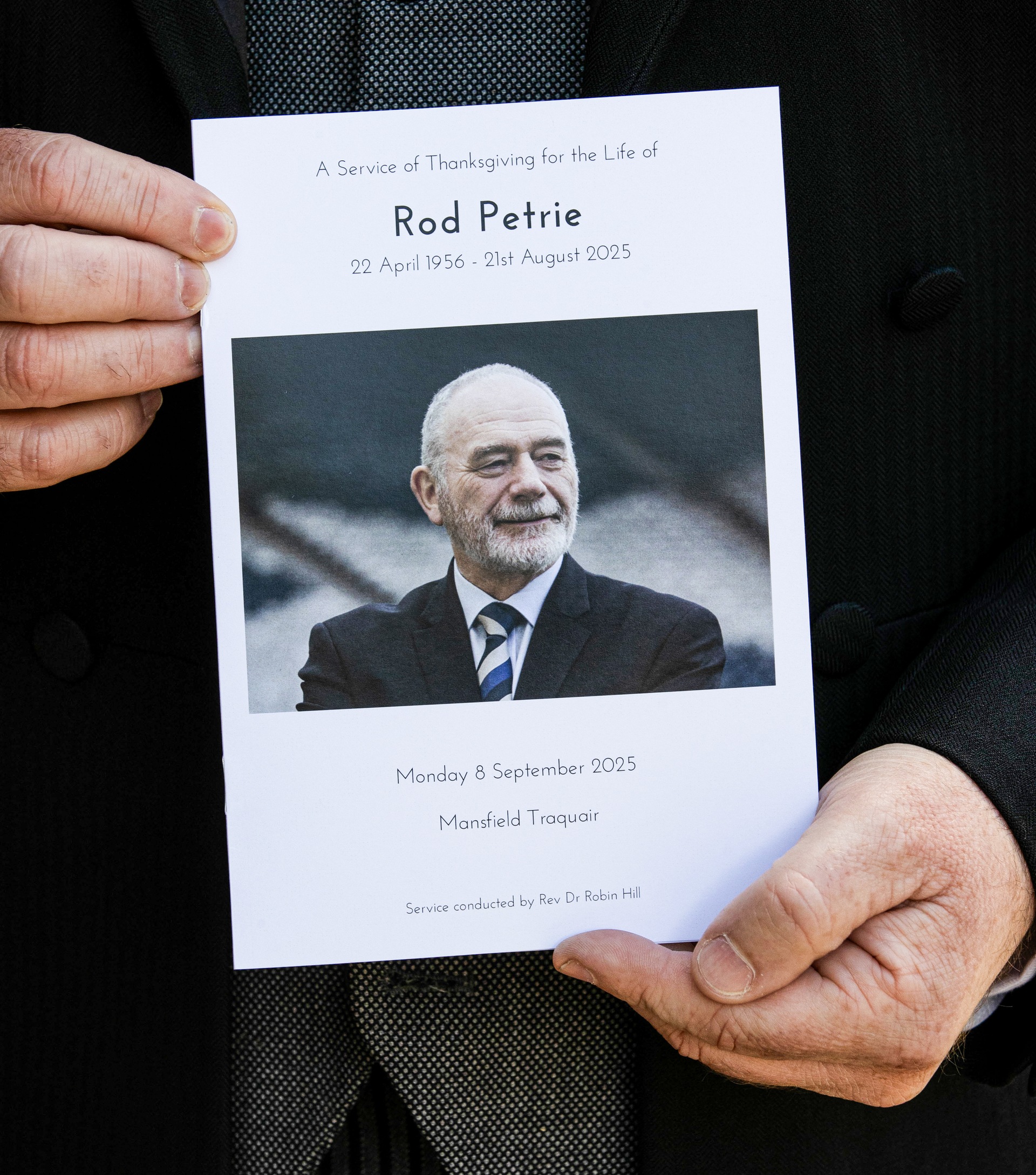The funeral of former SFA President and Hibs Chairman Rod Petrie took place in Edinburgh. (SNS)
